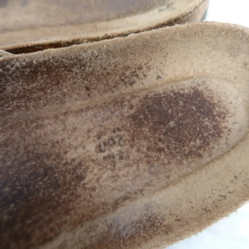 Birkenstock Granada Taupe Suede Leather Sandals Womens 9